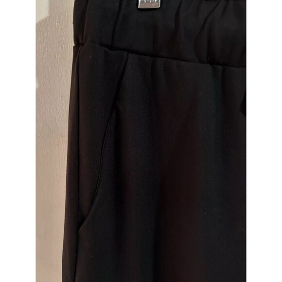 Joie Pull On Pants Drawstring Waist Slit Ankles Black Slinky Stretch Size Medium - Picture 4 of 7